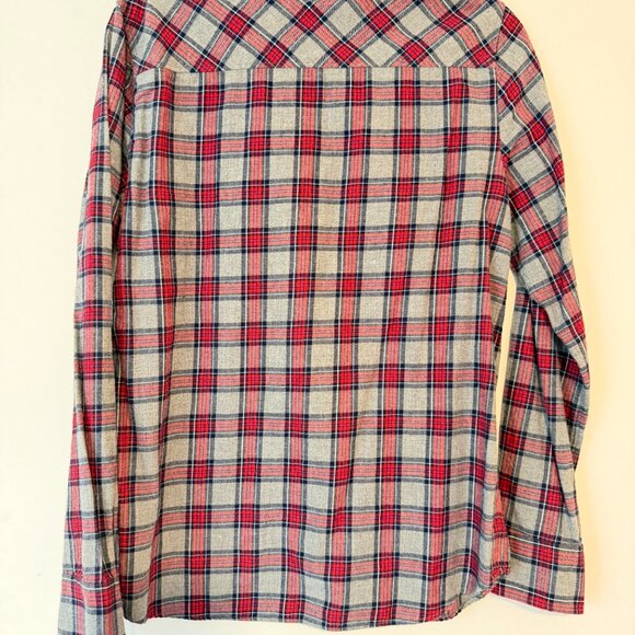 J.Crew women's long-sleeve tartan plaid shirt "boy style" Size 10 - Picture 7 of 7